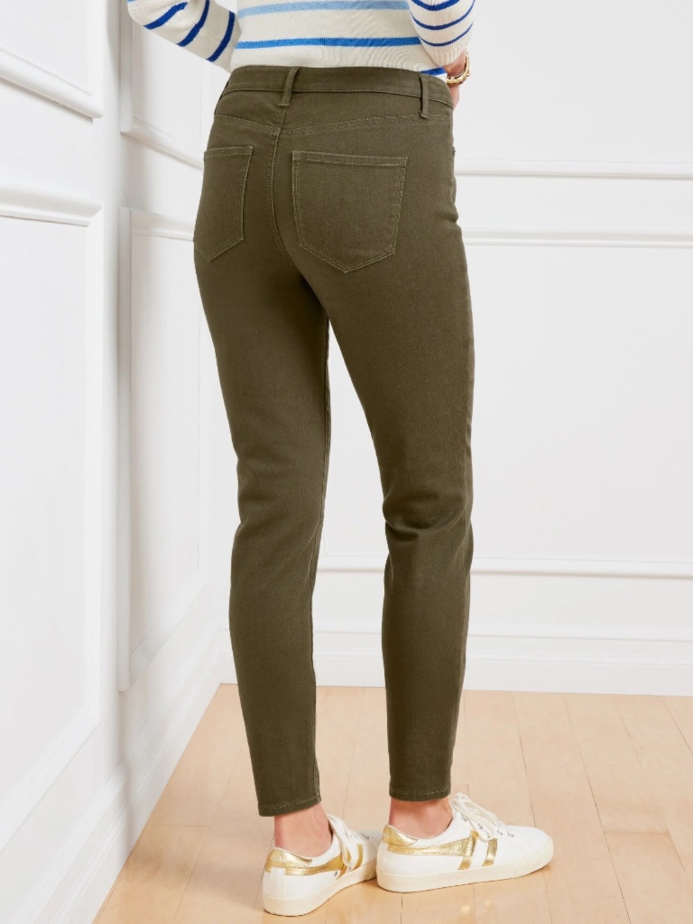 Talbots olive green leggings from the simply flattering collection 24W